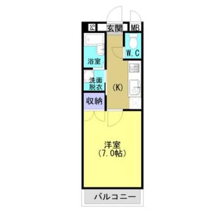 ＫＢ２１の物件間取画像